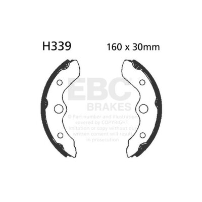 EBC plain brake shoes
