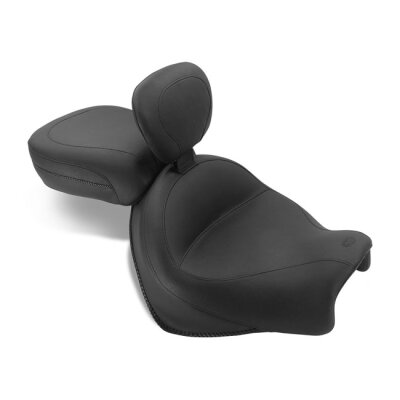 Mustang vintage 2-p touring seat plain black