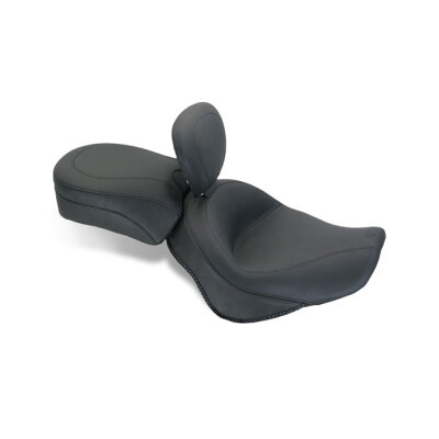 Mustang 2-p vintage touring seat plain black