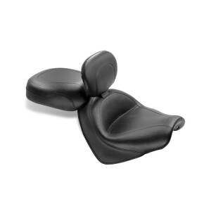 Mustang 2-p wide touring seat plain black
