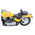 Mustang 2-p wide touring seat plain black