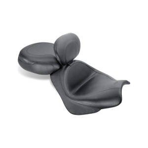 Mustang 2-p wide touring vintage seat plain black