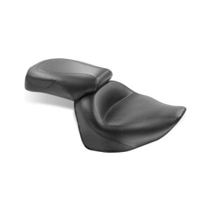 Mustang 2-p wide touring vintage seat plain black