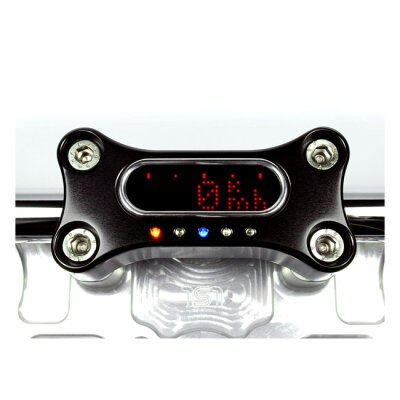 Motogadget, MSM handlebar top clamp. 22mm. Black