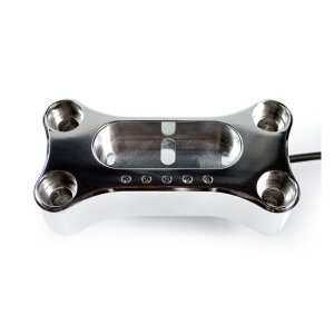 Motogadget, MSM handlebar top clamp. 22mm. Polished