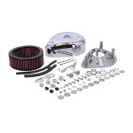 S&S, teardrop air cleaner assembly. Chrome