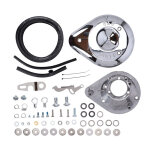 S&S, teardrop air cleaner assembly. Chrome