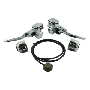 Handlebar control hydr. Clutch conversion kit. Chrome