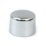 Front axle nut cap kit. Chrome