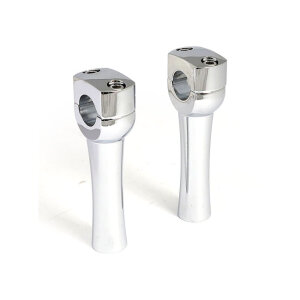 Dighton 5" domed risers. Chrome