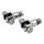 Passenger foot peg stud assembly. 3/8". Chrome