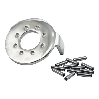 Triple tree mounted fork stop kit. Stainless