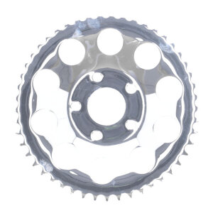 Rear sprocket, chrome. 49t