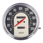 FL speedometer, 62-67 electra face, black/gold. 1:1 kmh