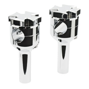 Maltese riser set. 4" rise. Chrome