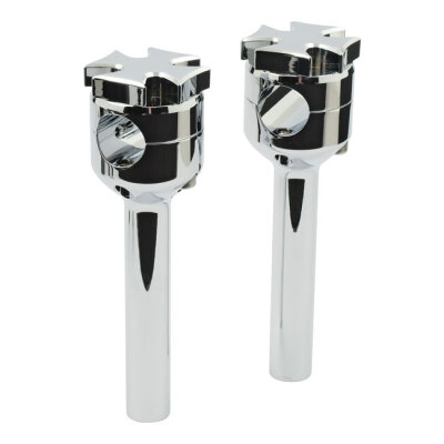 Maltese riser set. 6" rise. Chrome