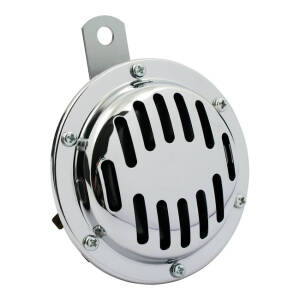 Custom disc horn. 101mm. low tone. Chrome