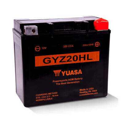 Yuasa, GYZ series AGM battery GYZ20HL inkl. 7,50 Euro Batteriepfand