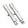 Lower fork legs, single disc. Chrome