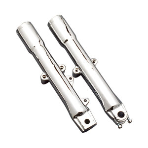 Lower fork legs, single disc. Polished