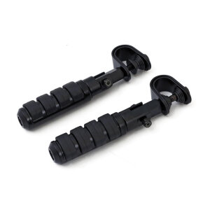 Comfort foot peg set. clamp-on. Black