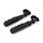 Comfort foot peg set. clamp-on. Black