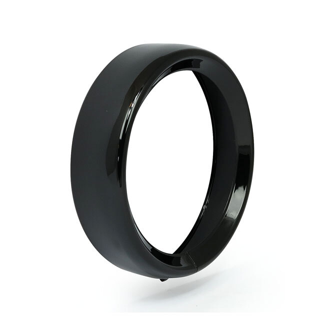 Recessed trim ring. 7" headlamp. Gloss black