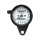 LED mini speedo 2:1 kmh. Black with white face plate