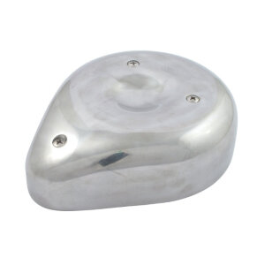 Teardrop air cleaner assembly. Polished aluminum
