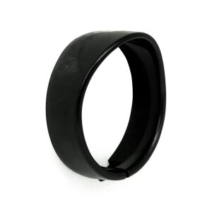 Recessed trim ring with visor. 5-3/4" headlamp. Black