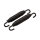 Brake shoe/pedal return spring, black