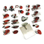 Lucas taillight assembly. with bracket. Chrome