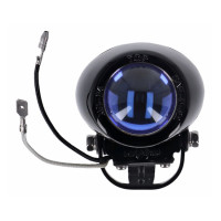 Mini ellipsoid H3 fog light. Black