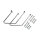 Saddlebag support kit. Chrome