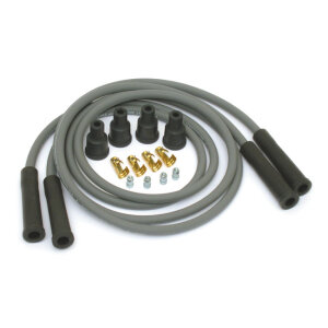 Dynatek, univ. 8mm spark plug wire set. Gray