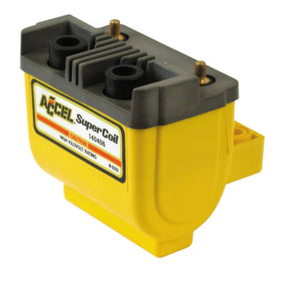 Accel, HEI Super coil yellow, 12V / 4.7 ohm