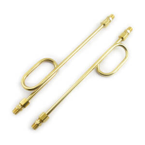 Paughco, Old Stf dual rocker box oil lines. Brass