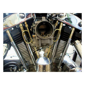 Paughco, Old Stf dual rocker box oil lines. Brass