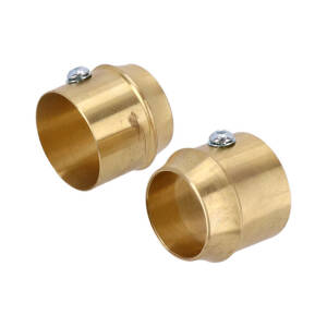 Paughco, Brass exhaust tip set. 2" Short curve