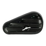 Paughco, early style tool box ribbed. Black