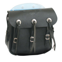 36-43 style leather saddlebag. Brown