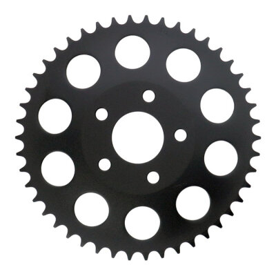 Rear sprocket, black. 46t