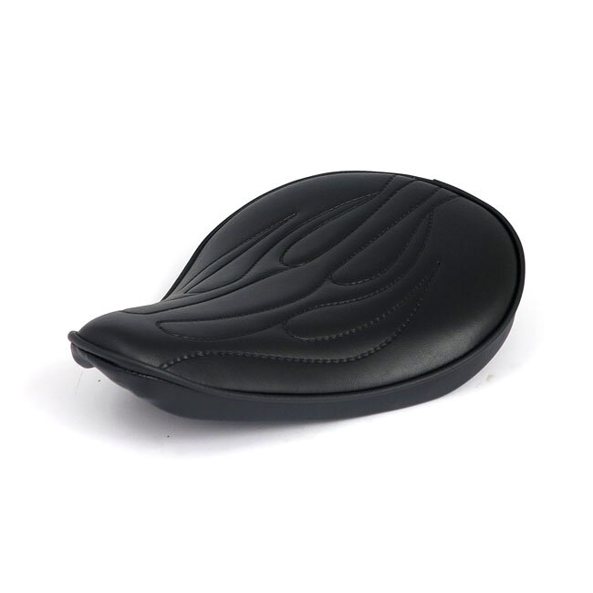 Fitzz, custom solo seat. Black flame. Small. 4cm thick