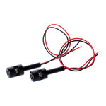 License plate light, LED. Gloss black