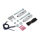 Rear turn signal relocation kit. Chrome