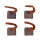 Brush set (4), Hitachi starter motor