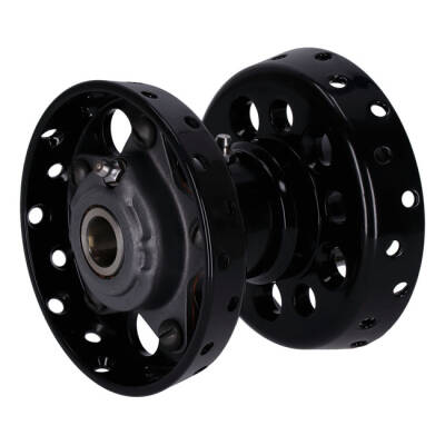 Custom Star hub, for OEM axle. Black with chrome star