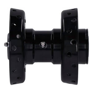 Custom Star hub, for OEM axle. Black with chrome star