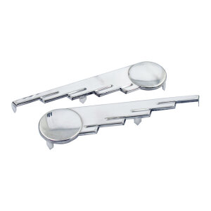 Saddlebag trim, speed ball wings. Stainless