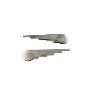 Saddlebag trim, spped ball wings. Stainless